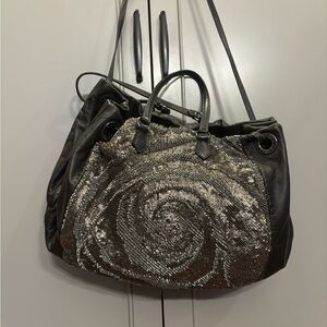 GORGEOUS! Valentino Garavani Sequin Glam Satchel Hobo